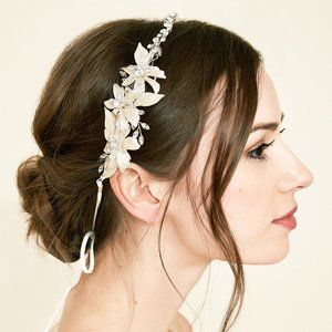 NWT Tadashi Shoji MESSALINA FLORAL HEADPIECE bhldn